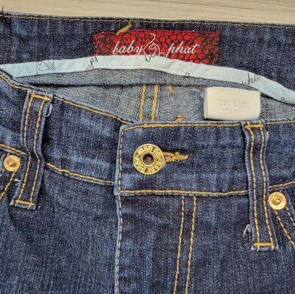 Y2K Baby Phat Authentic Flare Leg Jeans Women's Size 9 USA Made - Picture 7 of 16